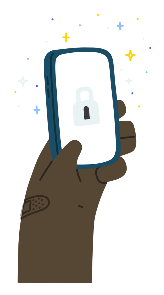 lock phone illustration